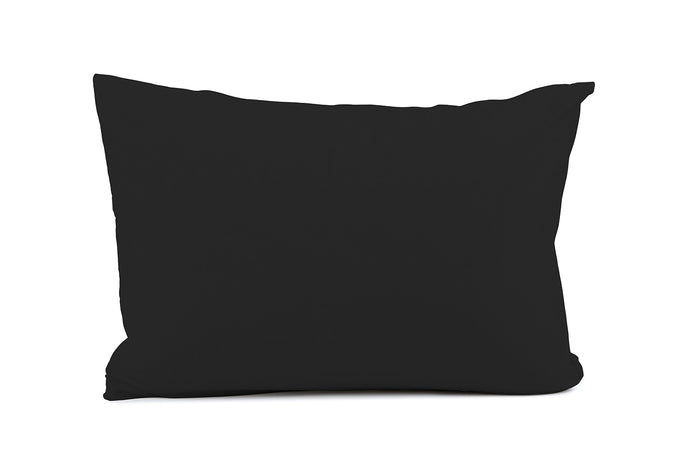 Eleganzzz Kussensloop Hotelsluiting Perkal Katoen zwart