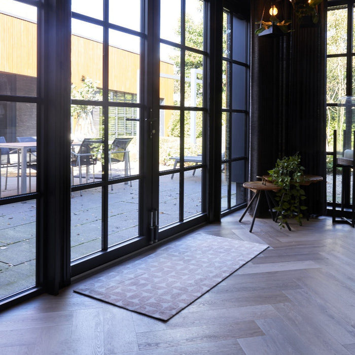 MD Entree - Design mat - Universal – Diabolo Beige – Vloerkleed – Met