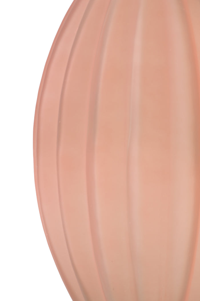 Light & Living Light&living Vaas Ø27x59 cm PALLOCI glas mat koraal