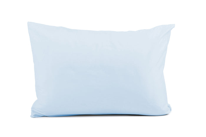 Eleganzzz Kussensloop Hotelsluiting Perkal Katoen licht blauw