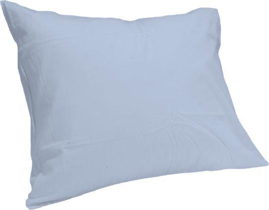 Eleganzzz Kussensloop Hotelsluiting Perkal Katoen licht blauw