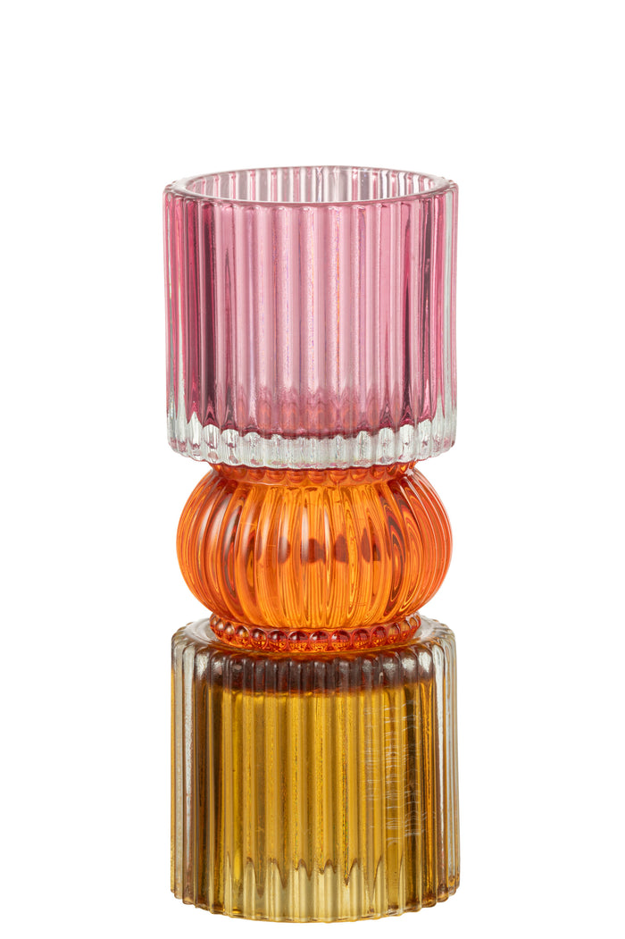 J-Line Kandelaar Jazzy Glas Mix