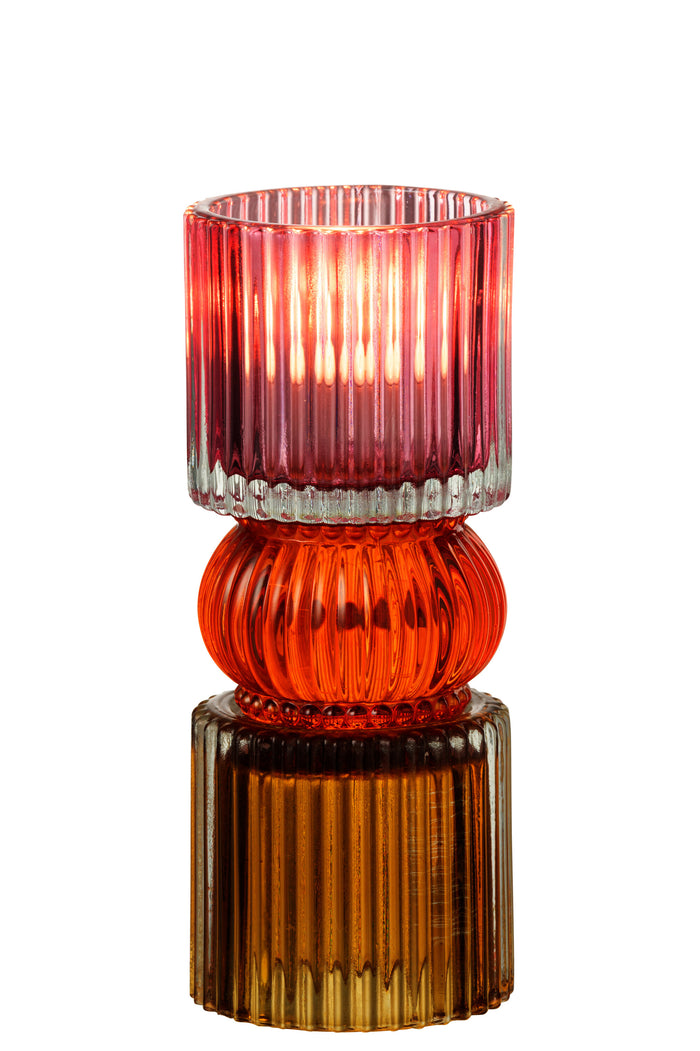 J-Line Kandelaar Jazzy Glas Mix