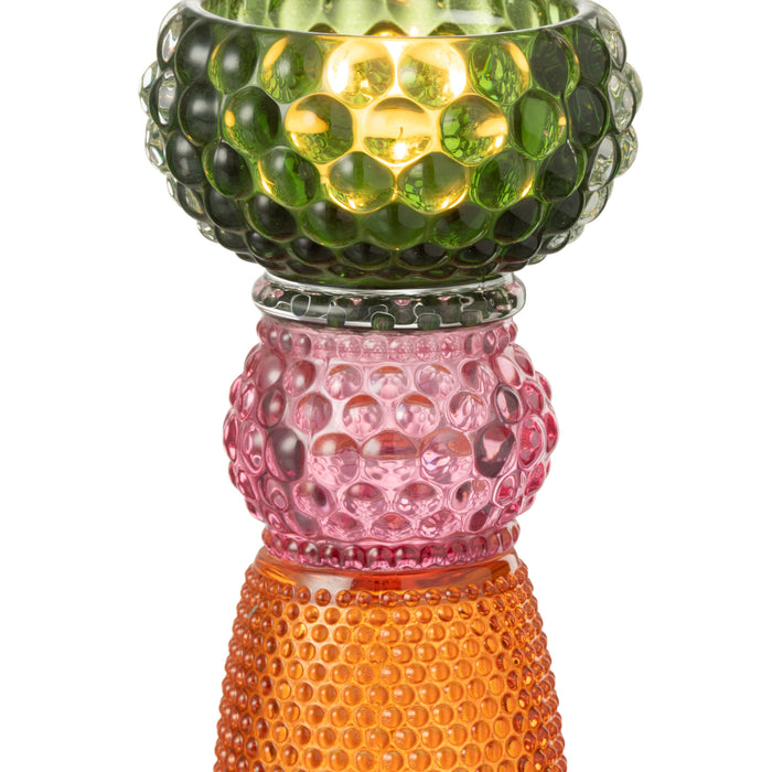 J-Line kandelaar Jazzy - glas - mix