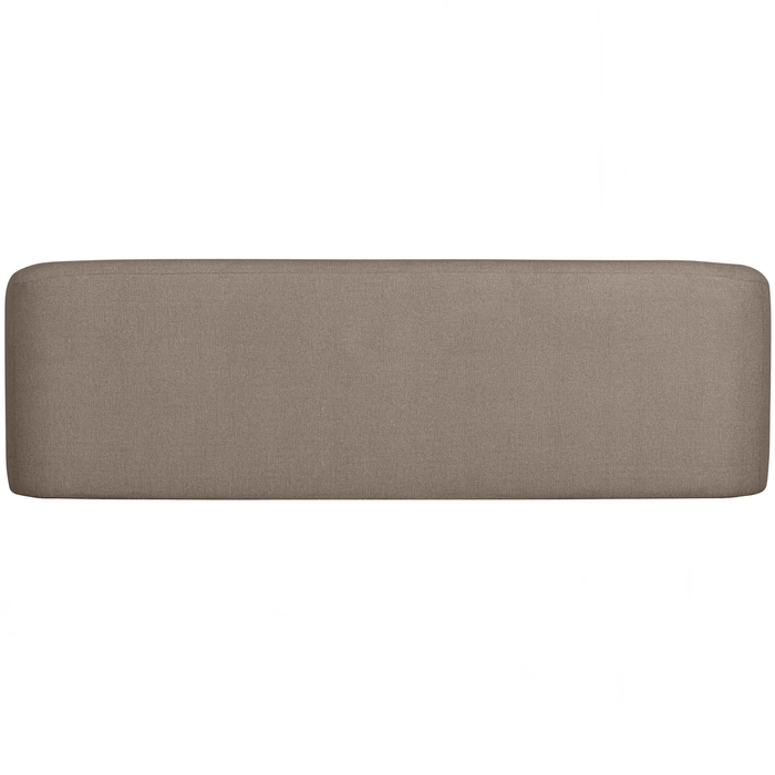 WOOOD Sloping 3-zitsbank - Chenille - Lichtbruin Melange