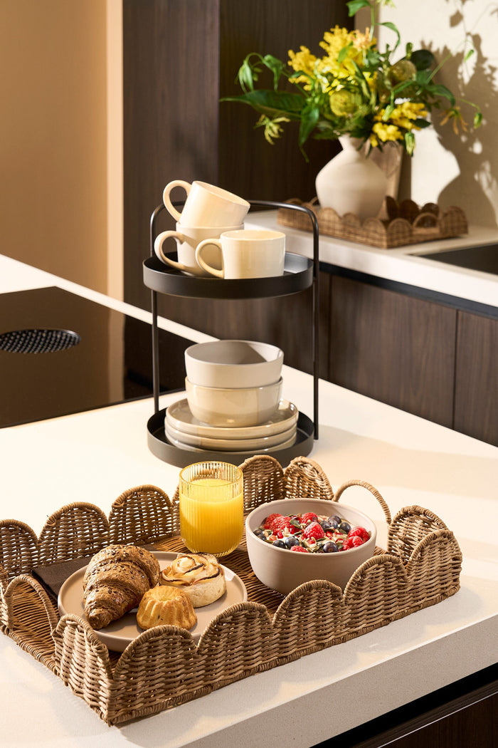 Mica Decorations Eleta Dienblad - Set van 2 - L50 x B35 x H8 cm