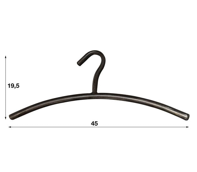 Garderobehanger - Ronde Buis - Aluminium 6 stuks