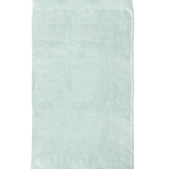 LINNICKVelours Handdoek Katoen 50x100cm - soft green - Set van 4