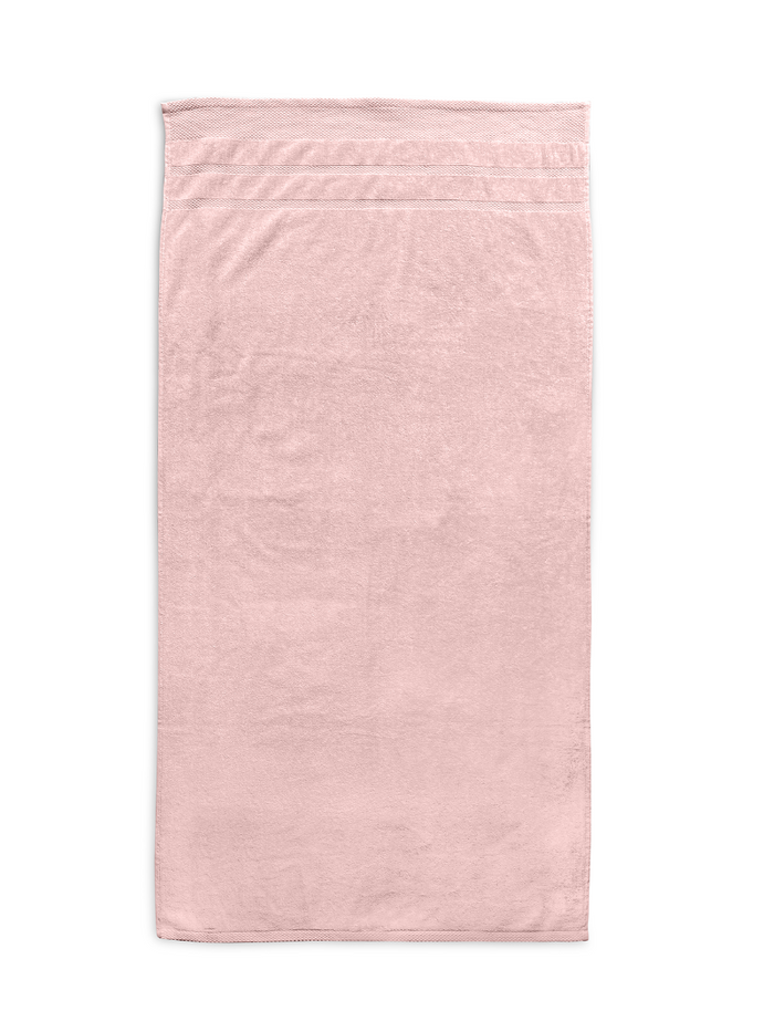 LINNICKVelours Badlaken Katoen 70x140cm - light pink - Set van 4