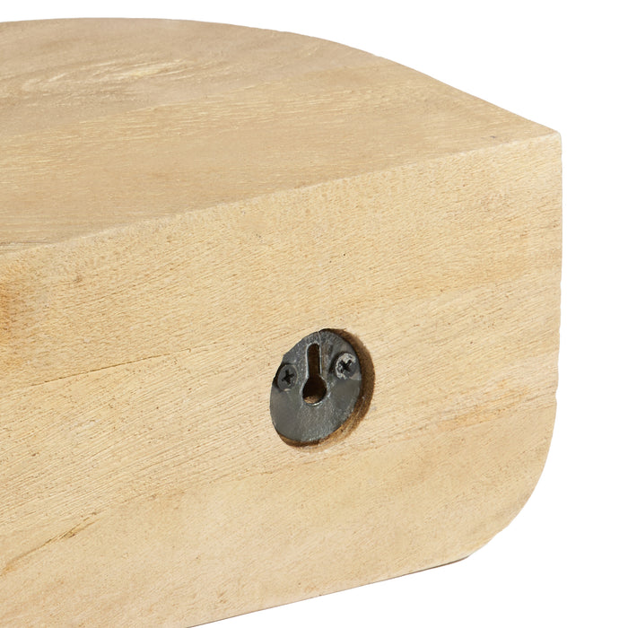 Light & Living - Wandplank DELGADO - 30x18x12cm - Bruin