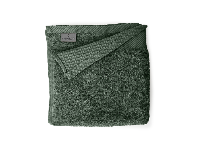 LINNICK Diamond Badstof Handdoek 60x110cm - olive green - set van 6