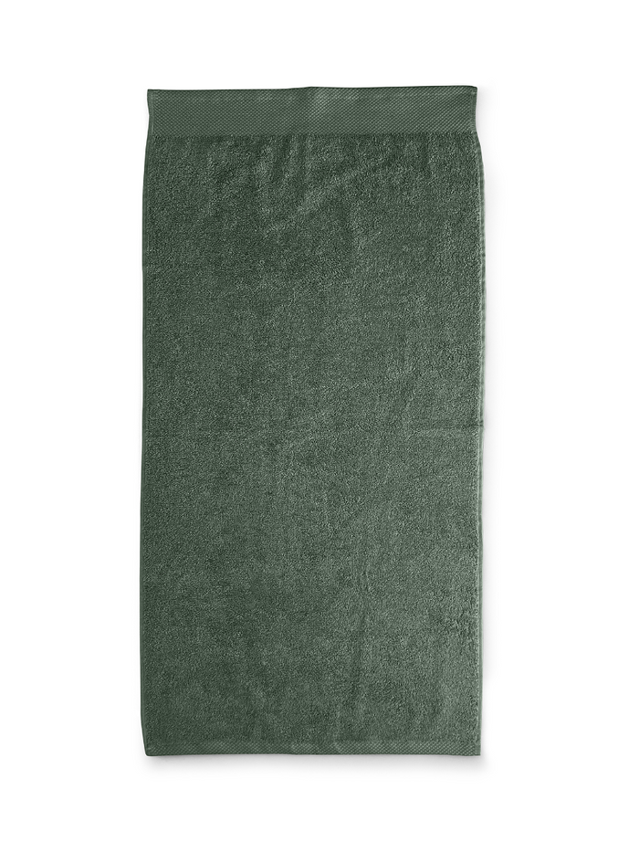 LINNICK Diamond Badstof Handdoek 60x110cm - olive green - set van 6