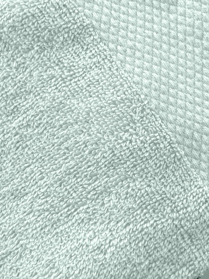 LINNICK Diamond Badstof Handdoek 60x110cm - soft green - set van 6