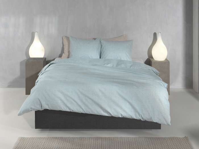 Zo Home Dekbedovertrek Flanella di Lino - mint green