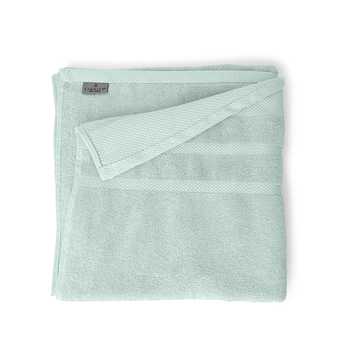 LINNICKBadstof Badlaken Katoen 70x140cm - soft green - set van 4