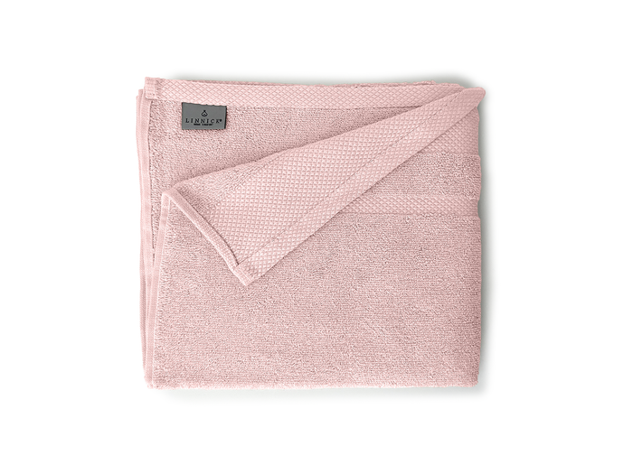 LINNICK Diamond Badstof Handdoek 50x100cm - light pink - set van 10