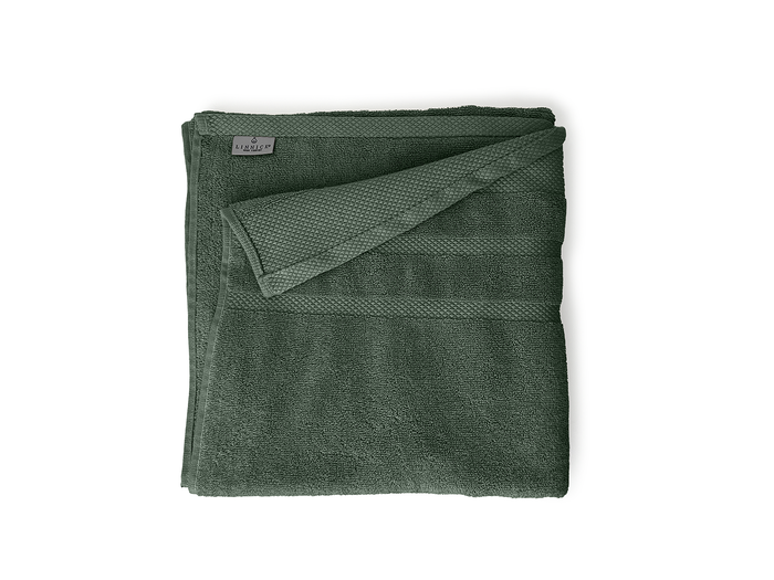 LINNICKBadstof Badlaken Katoen 70x140cm - olive green - 2X