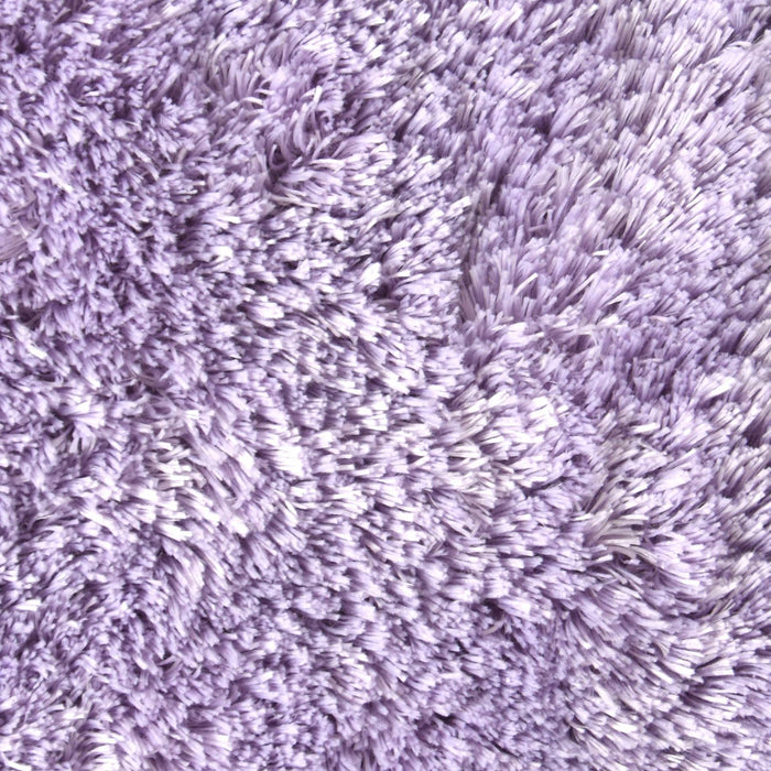 Spirella badkamer vloerkleed|tapijt - hoogpolig - lila paars - 40 x 60