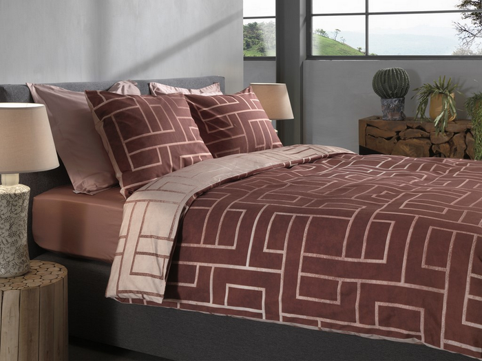 Heckett Lane Dekbedovertrek Katoen Twill Roja - natural