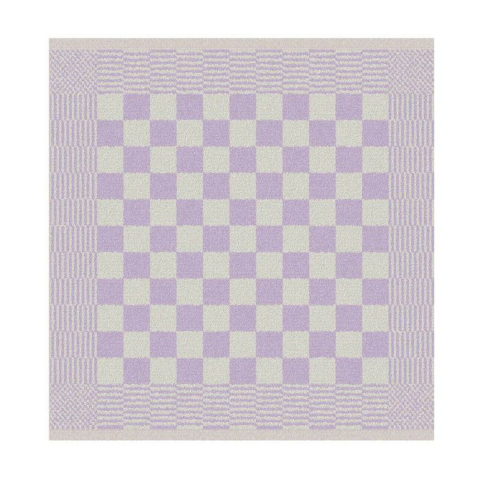 DDDDD 2x theedoek + 2x keukendoek Barbeque & logo - lila