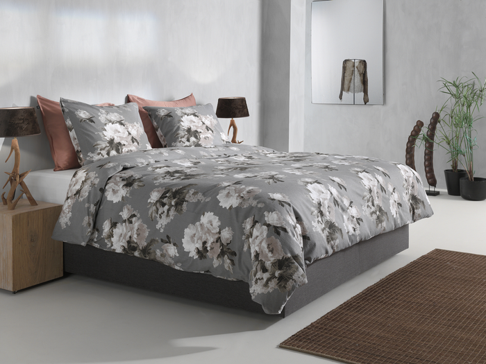 Zo Home Dekbedovertrek Katoen Flanel Ella - grey