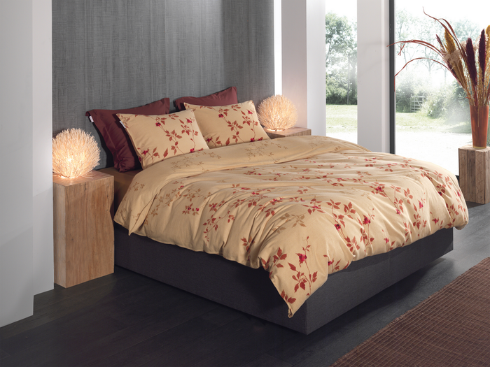 Heckett Lane Dekbedovertrek Flanel Tommaso - yellow