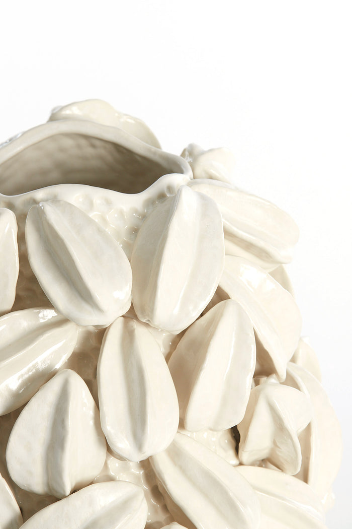 Light & Living - Vaas CARAMBOLA - 32x31.5x36.5cm - Wit