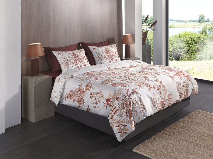 Heckett Lane Dekbedovertrek Katoen Satijn Ceyda - white