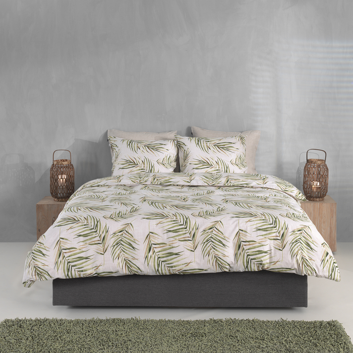 Zo Home Dekbedovertrek Katoen Palma - beige