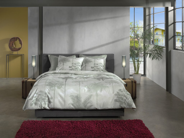 Heckett Lane Dekbedovertrek Katoen Twill Heron - green