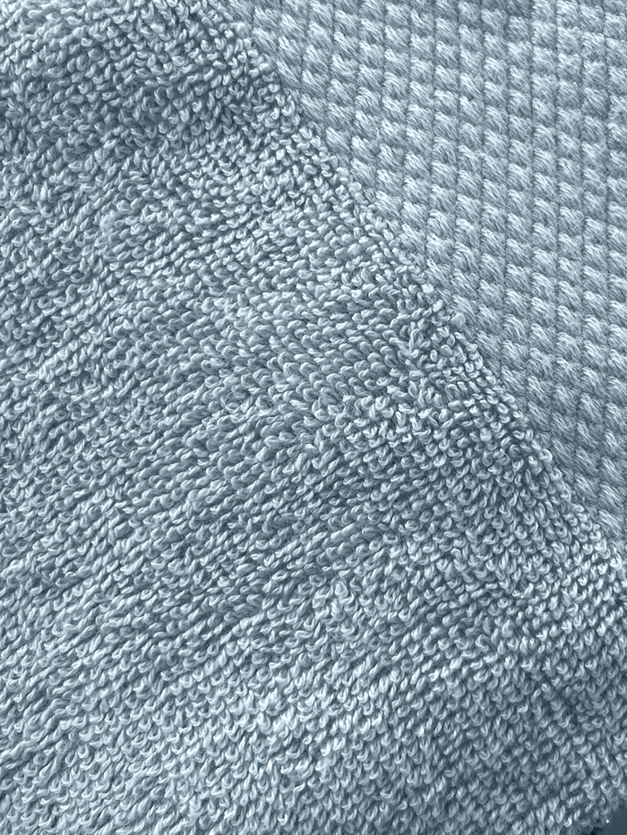 LINNICK Diamond Badstof Handdoek 60x110cm - ocean blue - set van 4