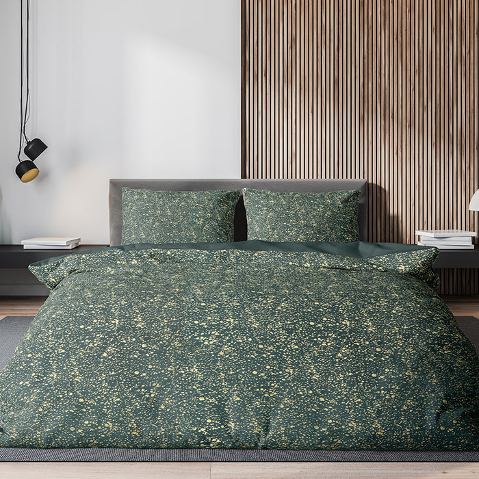 Eleganzzz Dekbedovertrek Foil Velvet - green