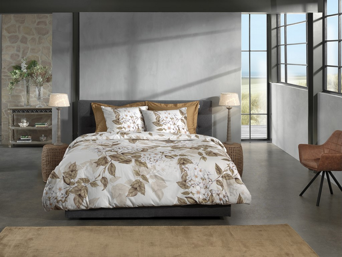 Heckett Lane Dekbedovertrek Katoen Twill Juliette - natural