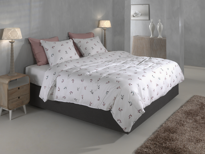 Zo Home Dekbedovertrek Katoen Satijn Sienna - white