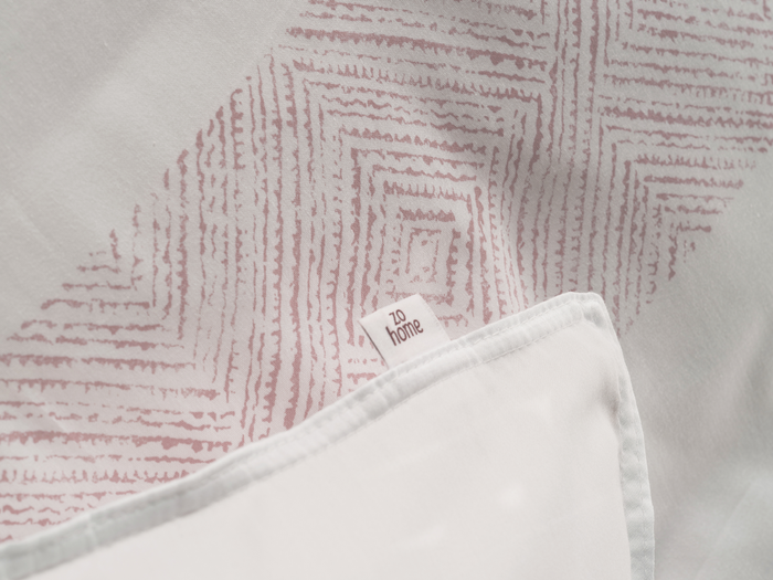 Zo Home Dekbedovertrek Katoen Satijn Tratti di Satinado - shady pink