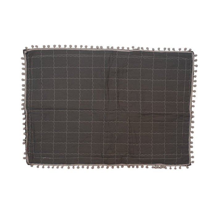 Clayre & Eef Bedsprei 220x240 cm Grijs Polyester Sprei