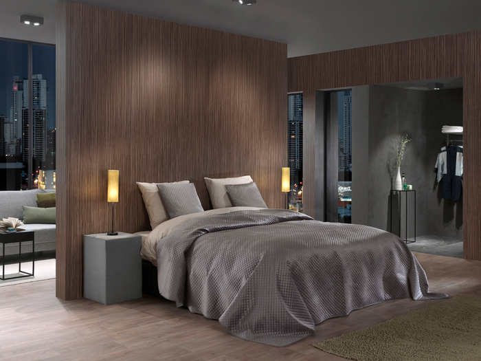 Yellow Bedsprei Victoria - classic anthracite