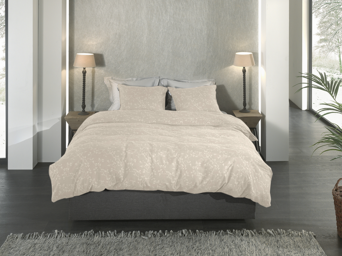 Heckett Lane Dekbedovertrek Flanel Alloro - desert sand