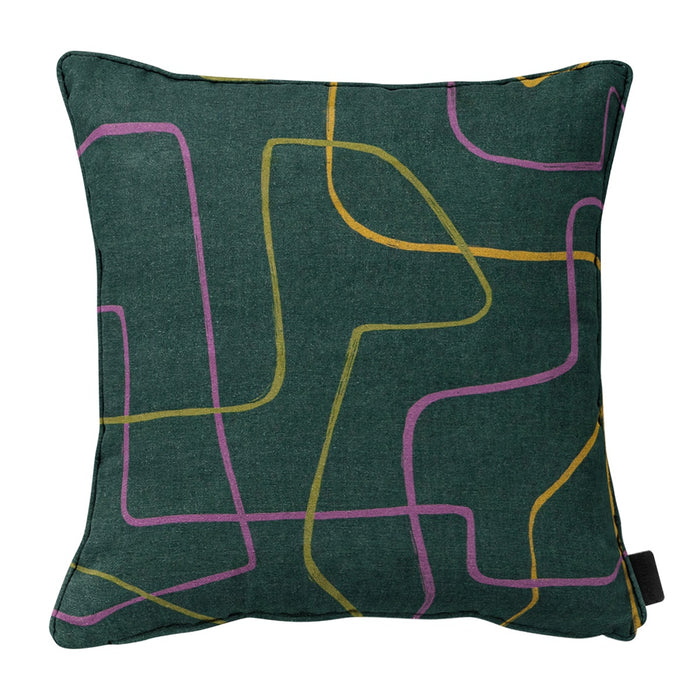 Madison - Sierkussen Joah green - Ca. 50x50 cm - Set van 4