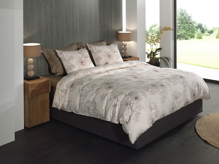 Heckett Lane Dekbedovertrek Flanel Gigi - off white