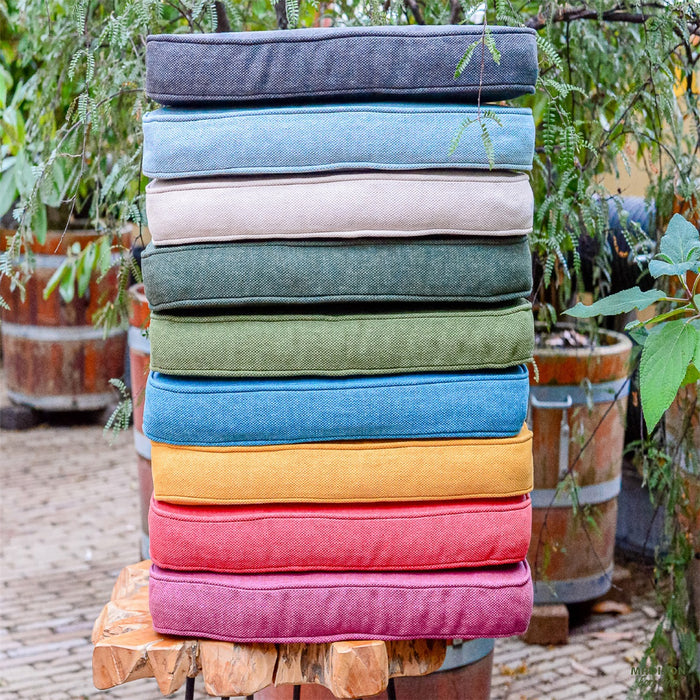 Madison - Sierkussen Bordeaux canvas eco+ - Ca. 50x50 cm - Set van 4