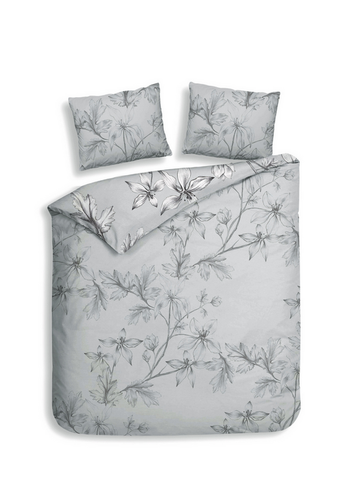 Heckett Lane Dekbedovertrek Katoen Satijn Ketill - grey