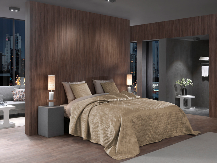 Yellow Bedsprei Audrey - sand