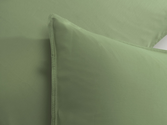 Zo Home Satinado Dekbedovertrekset Uni Katoen Satijn - sage green