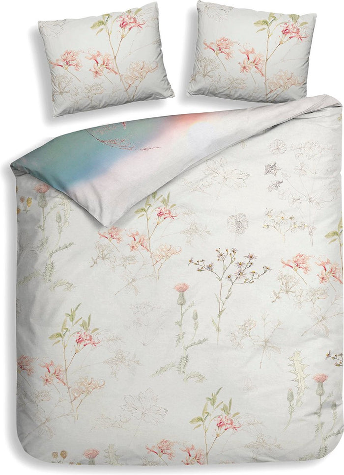 Heckett Lane Dekbedovertrek Bamboe Katoen Satijn Gabriella - grey