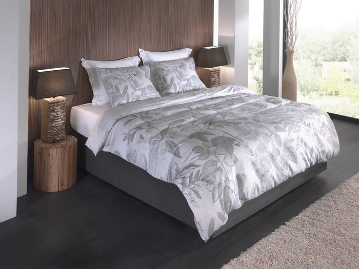 Heckett Lane Dekbedovertrek Katoen Dobby Freyr - grey