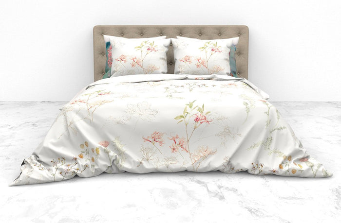 Heckett Lane Dekbedovertrek Bamboe Katoen Satijn Gabriella - grey