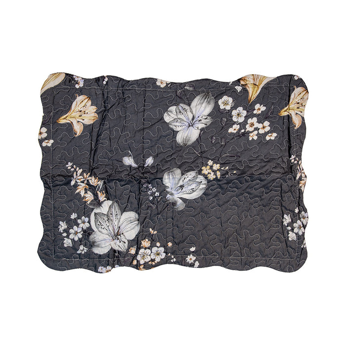 Clayre & Eef Bedsprei 180x250 cm Grijs Beige Polyester Sprei