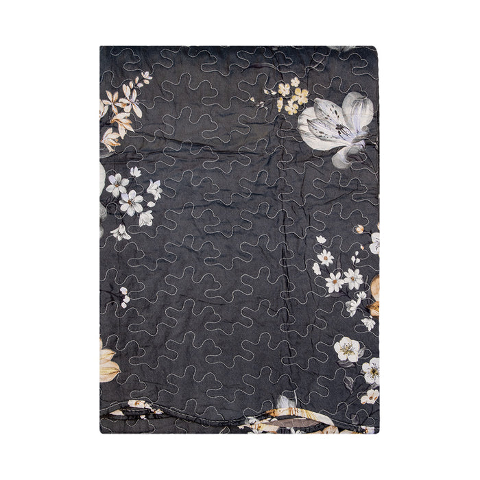 Clayre & Eef Bedsprei 180x250 cm Grijs Beige Polyester Sprei