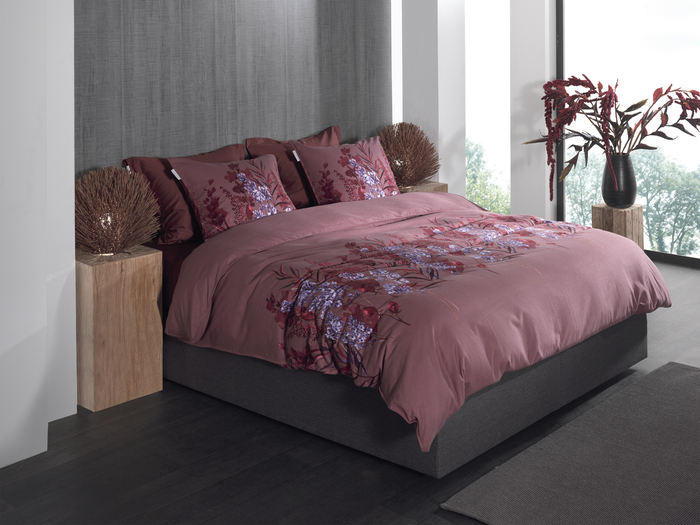 Heckett Lane Dekbedovertrek Flanel Mino - purple